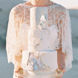 Cement texture wedding cake