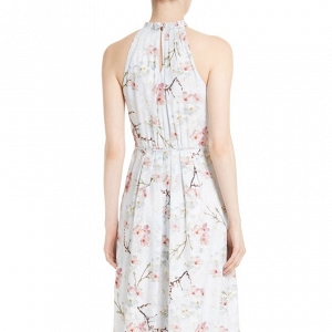 'Elynor' Blossom Print Maxi Bridesmaid Dress