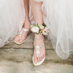 Sparkly Boho Bridal Flats by Bella Belle Shoes | As seen on @aislesociety | Photography - Rachel May