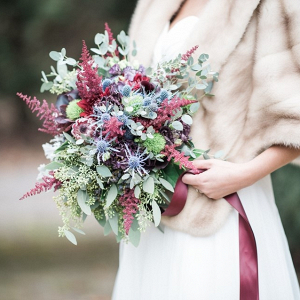 Winter bridal bouquet