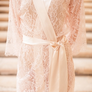 Fleur Le Resort French Lace & Silk Bridal Robe