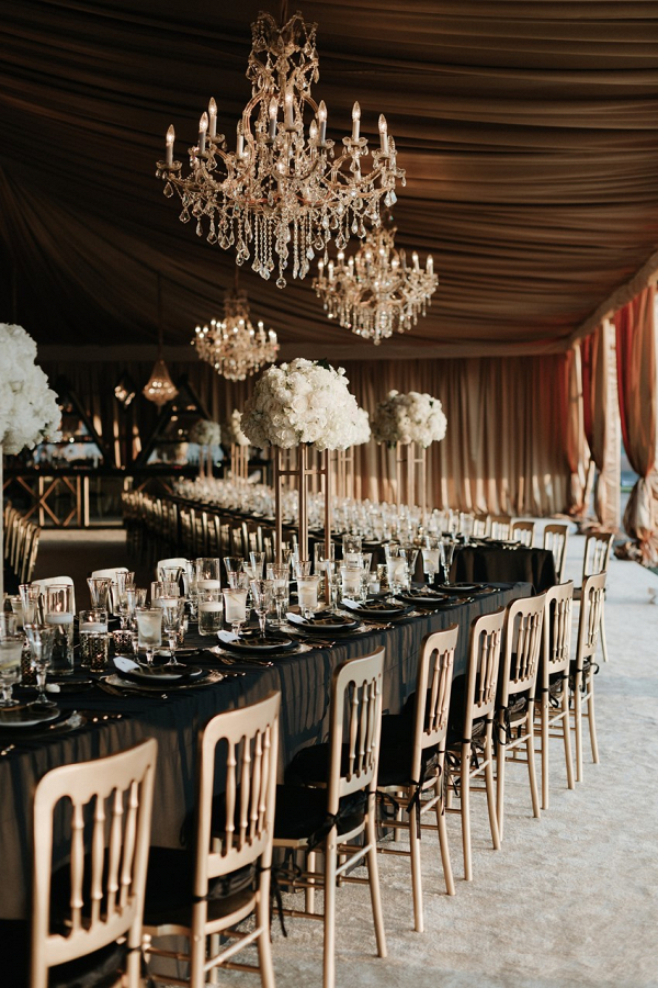 Elegant wedding reception