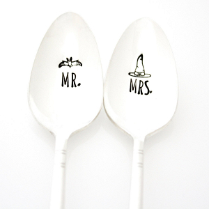 Mr & Mrs Halloween Teaspoons
