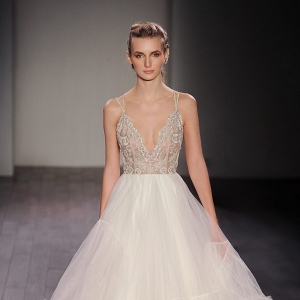 Hayley Paige 'Georgie' Tulle Embellished Bodice Bridal Ballgown
