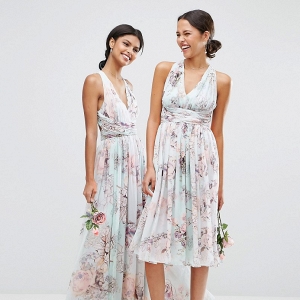 Floral Bridesmaids Dresses