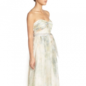 Jenny Yoo 'Annabelle' Print Tulle Bridesmaid Dress