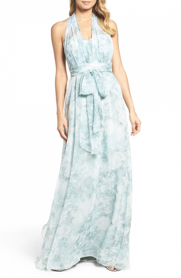 Jenny Yoo 'Nyla' Floral Print Convertible Bridesmaid Dress
