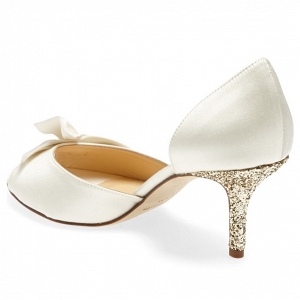 Kate Spade 'Sala' Glittering Gold Heel Bridal Pump