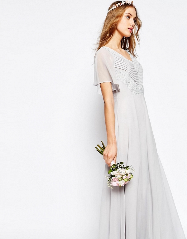 Gray Bridesmaid Dress