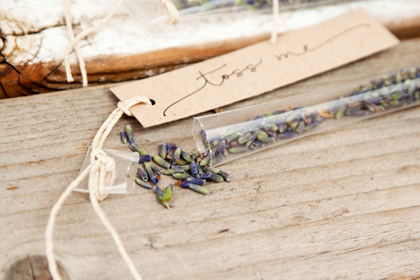 Lavender Toss Wedding Confetti Wands