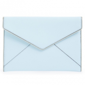 'Leo' Blue Envelope Clutch 