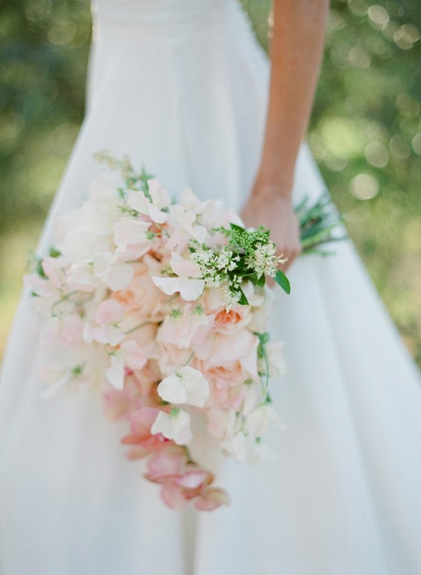Coral bridal bouquet