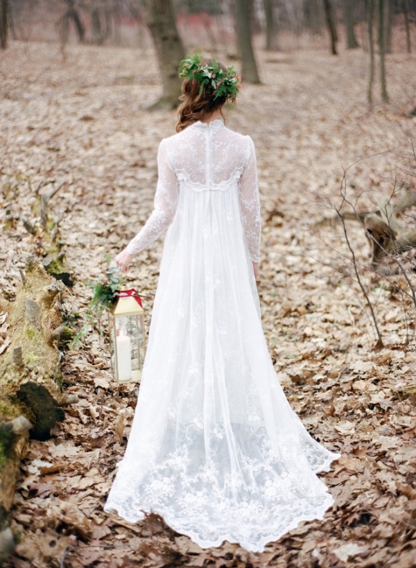 Stunning Long Sleeve Lace Wedding Dress