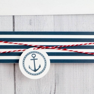 Printed Belly band with twine wrap and Anchor Tag