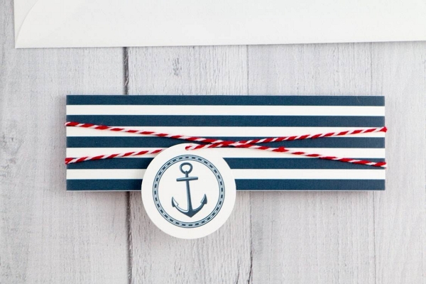 Printed Belly band with twine wrap and Anchor Tag