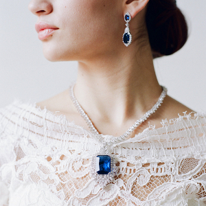 Royal Sapphire Bridal Necklace