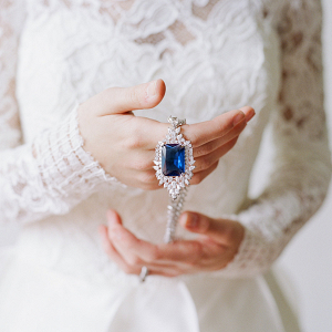 Statement Sapphire Bridal Necklace