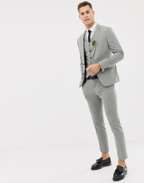 3 Piece Skinny Fit Wedding Suit