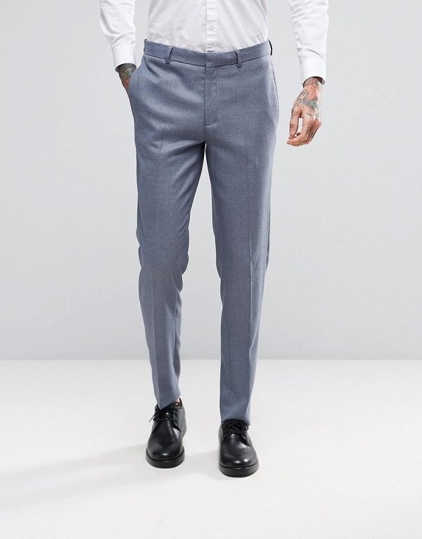Slate Gray Suit Pants