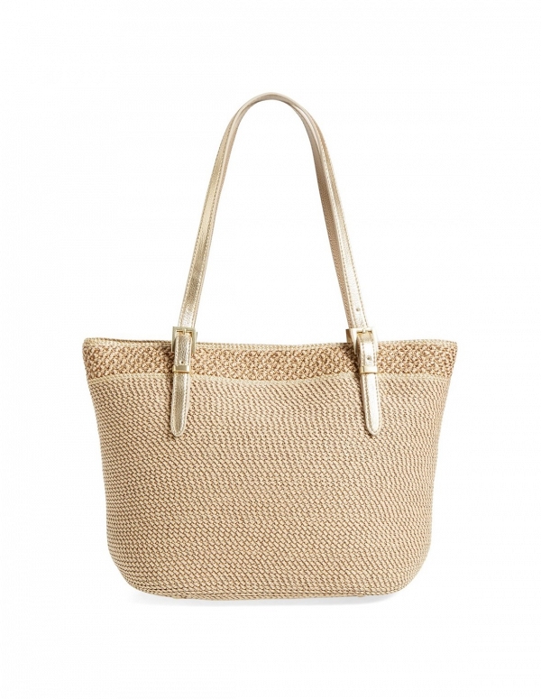 Squishee® Straw Summer Tote Bag