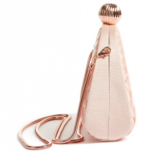 Ted Baker Blush Woven Dome Clutch