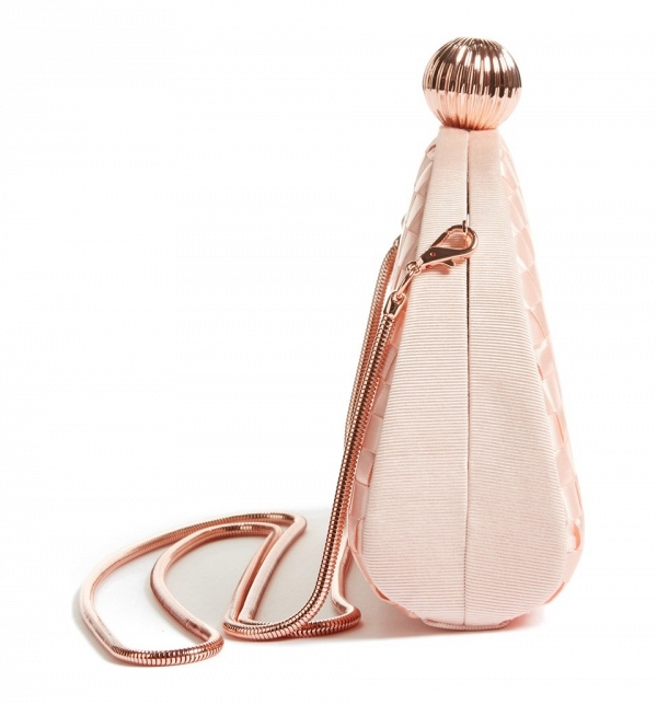 Ted Baker Blush Woven Dome Clutch
