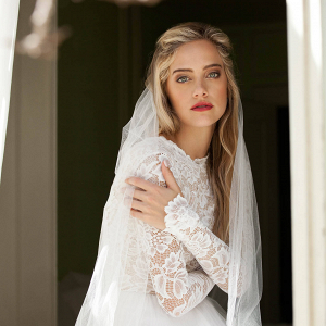 Lace Long Sleeve Bridal Gown