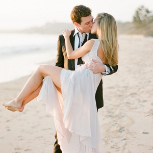 Black Tie Engagement on the beach