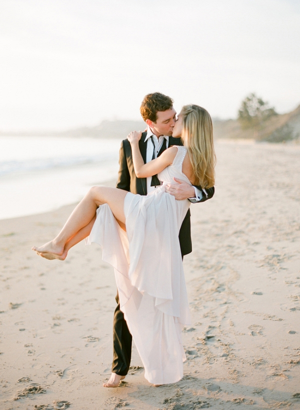 Black Tie Engagement on the beach