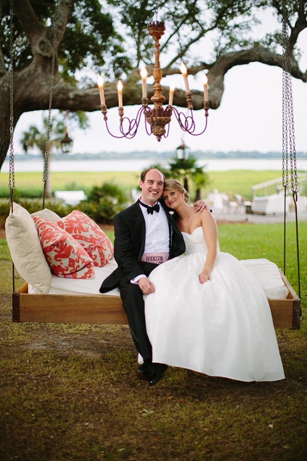 Classic Coral Southern Wedding