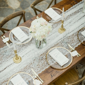 Lakeside Glitter And Gold Wedding