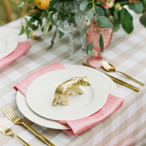 Gingham Wedding Tablescape