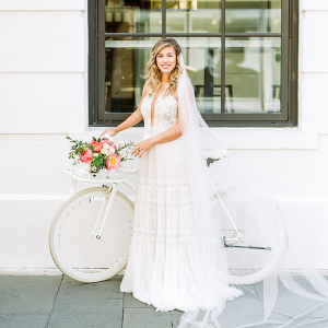 Southern Bride With Bicycle