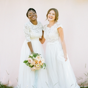 Two Brides In Lace