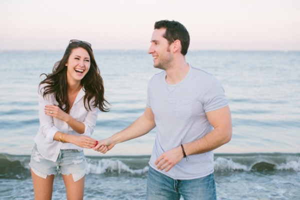 Relaxed Seaside Engagement in Charleston