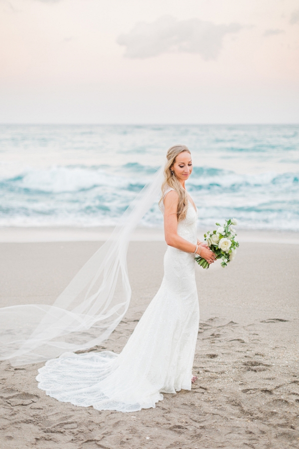 Romantic Sunset Beach Bridals