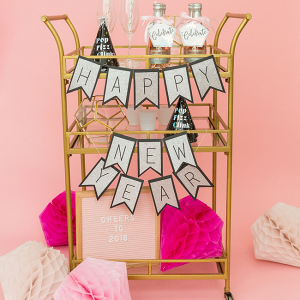 How To Style A New Years Eve Bar Cart