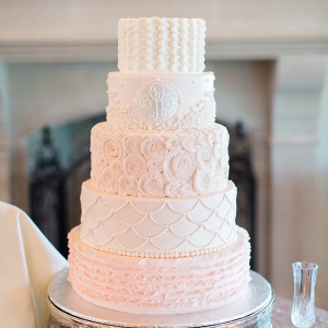 Five Tiered Pastel Wedding Cake