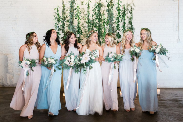 Pastel Bridesmaid Dresses
