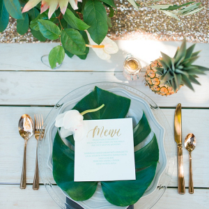 Tropical place setting