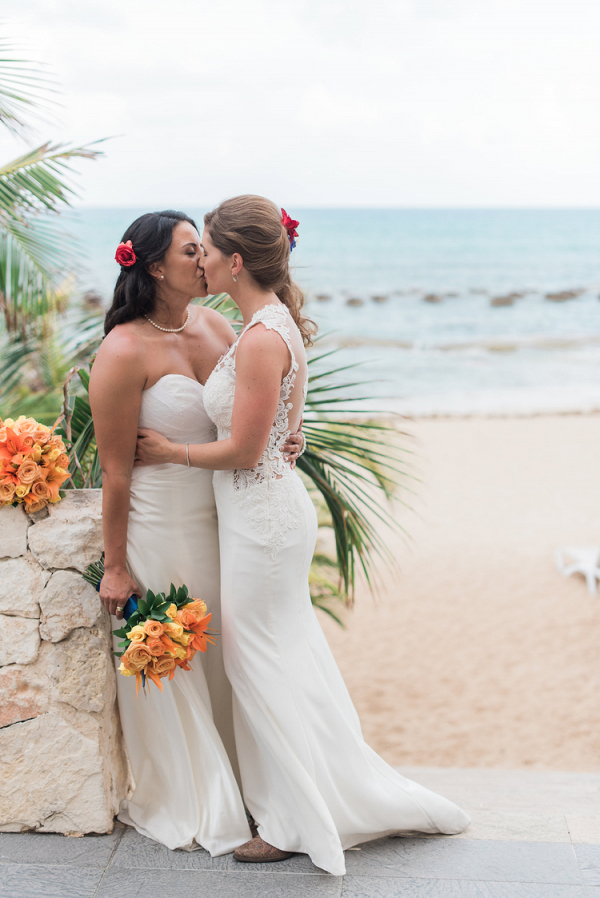 Brides on the beach