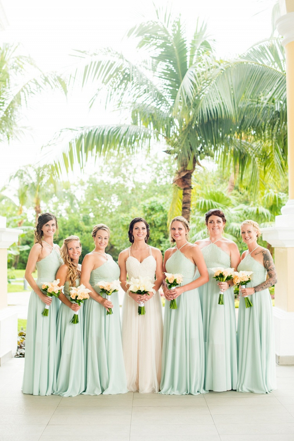 Mint green bridesmaids