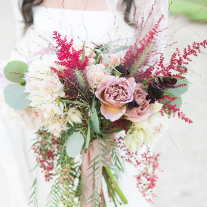 Pink and plum bouquet