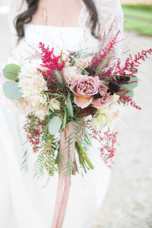 Pink and plum bouquet