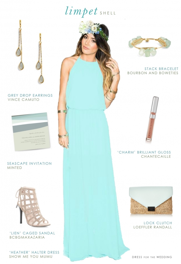 Limpet Shell Bridesmaid Outfit Idea