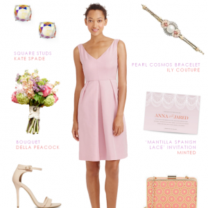 Bridesmaid Style in Lavender and Coral