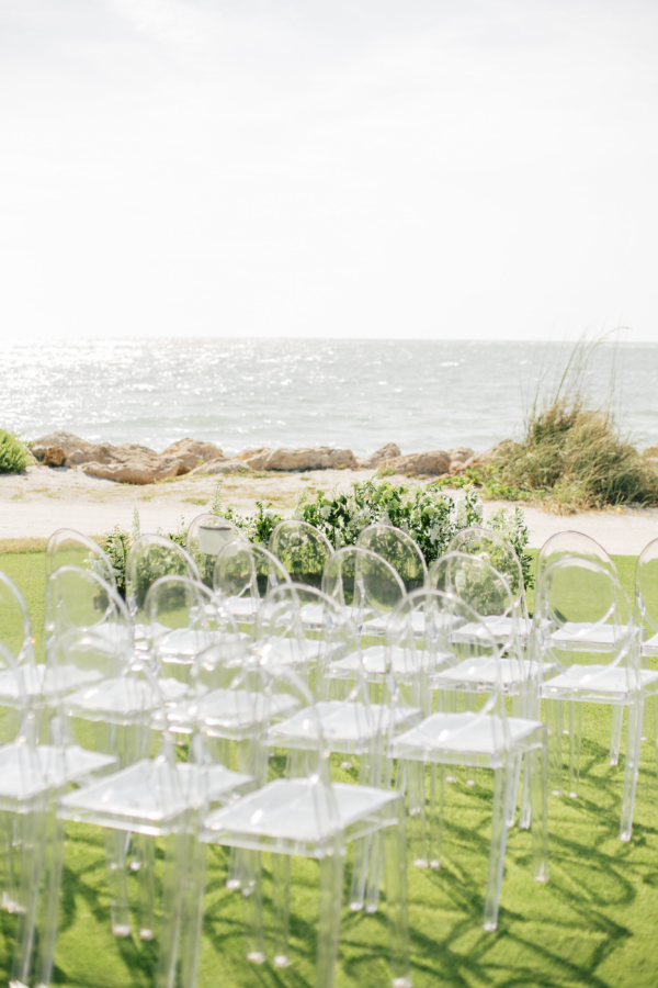 Seaside wedding ceremony