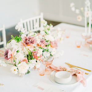 Spring French chateau wedding table