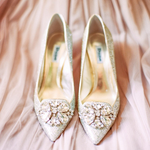 Crystal bridal shoes