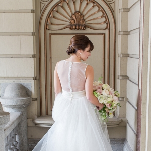 Amsale Tulle Gown